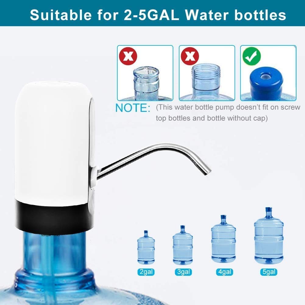 Automatic Wireless Water Can Dispenser Pump for 20 Litre Bottle Can, with Low Noise & High Efficiency