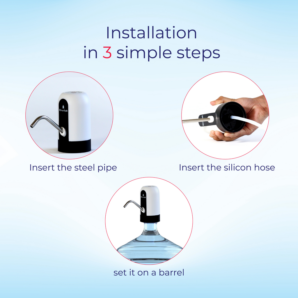 Automatic Wireless Water Can Dispenser Pump for 20 Litre Bottle Can, with Low Noise & High Efficiency