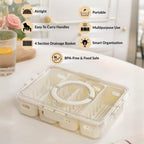 FreshGrid 4 Compartments Airtight Storage Box