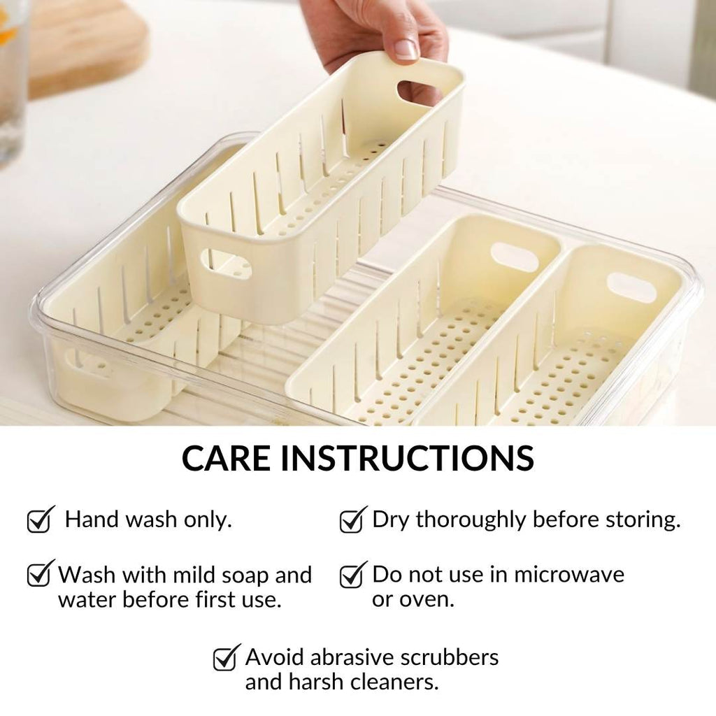 FreshGrid 4 Compartments Airtight Storage Box