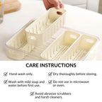 FreshGrid 4 Compartments Airtight Storage Box