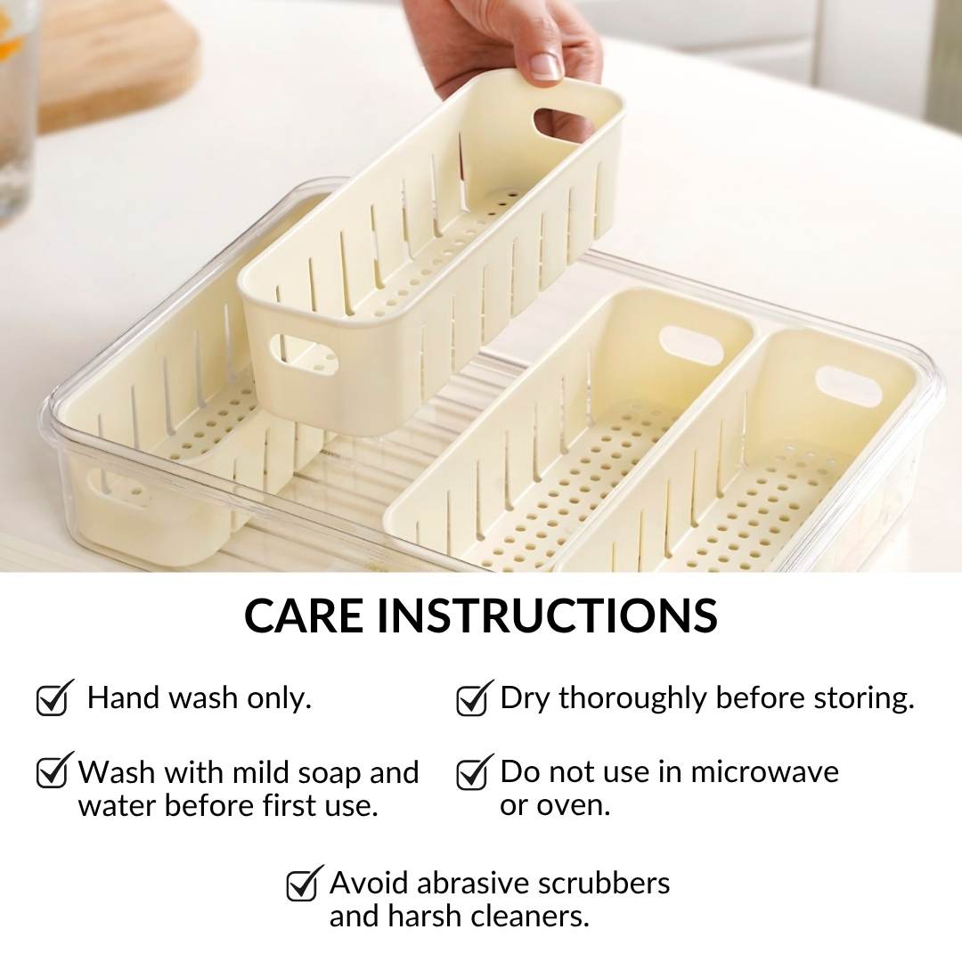 FreshGrid 4 Compartments Airtight Storage Box