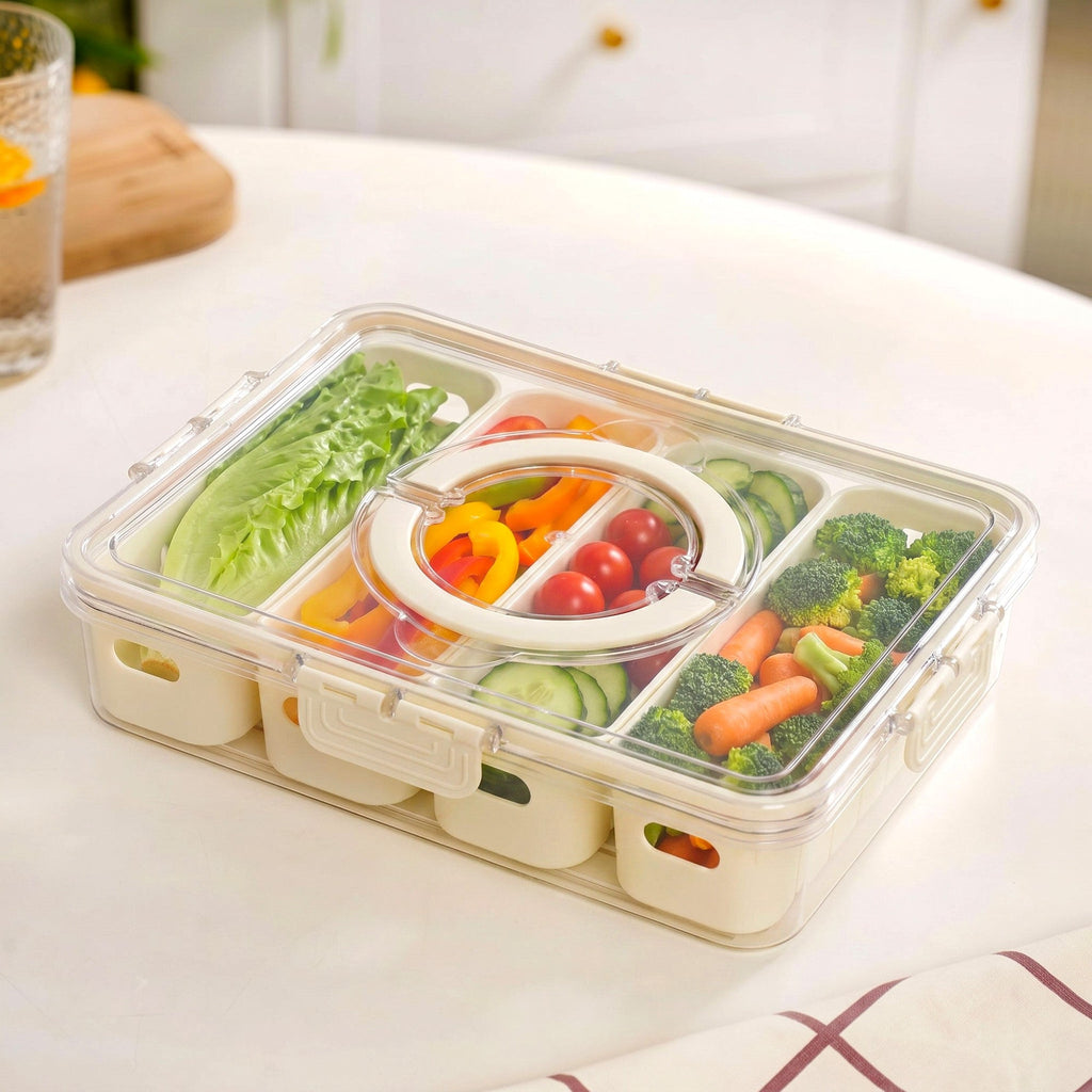 FreshGrid 4 Compartments Airtight Storage Box