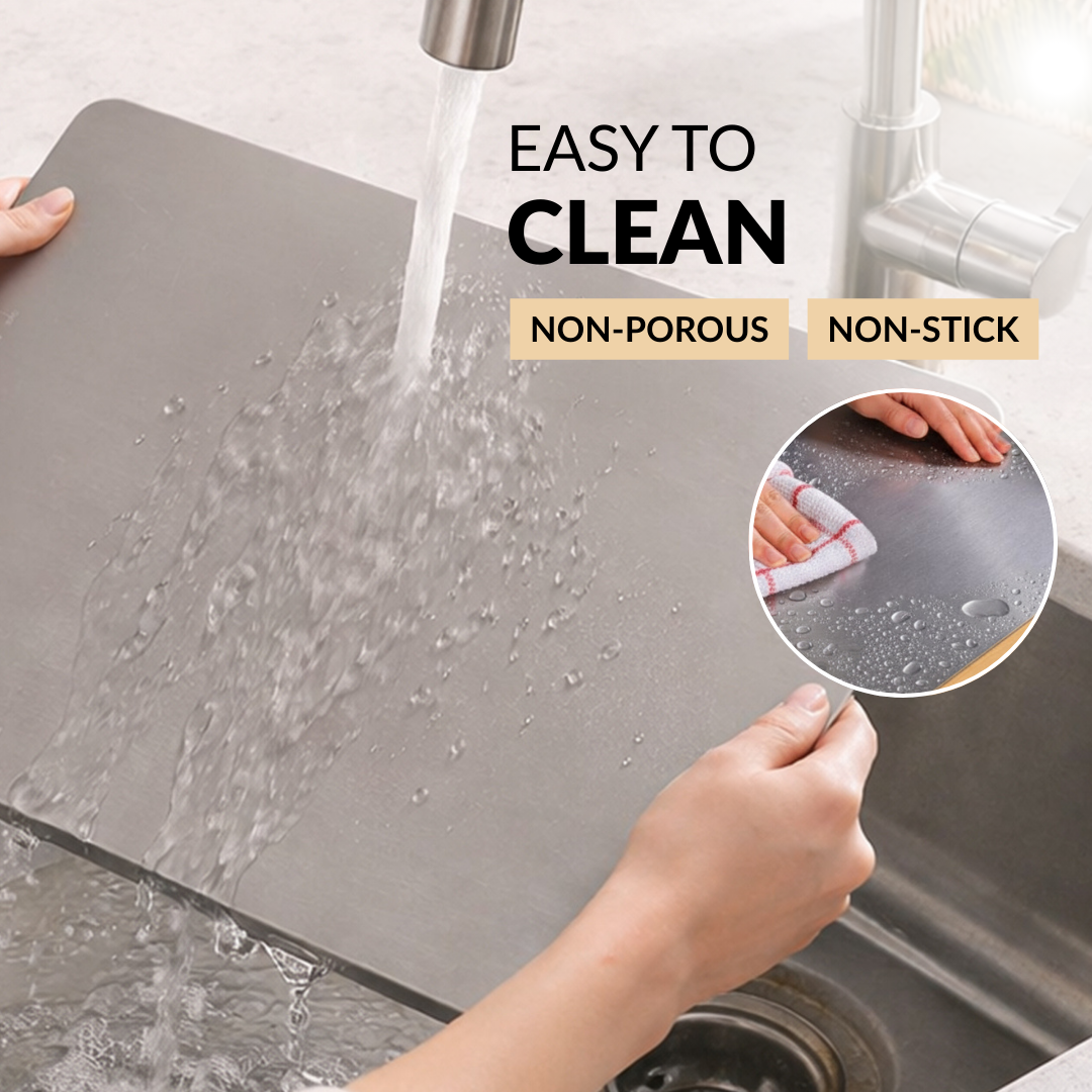 Stainless Steel Counter Top Chopping Board
