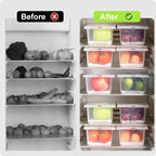 Fruit & Vegetable Storage Container with Drain Tray 🍒🍇🍋