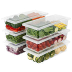 Fruit & Vegetable Storage Container with Drain Tray 🍒🍇🍋