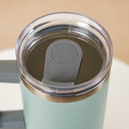 Steel Drink Bottle With Handle For Travel Leakproof Insulated Green 1200ml