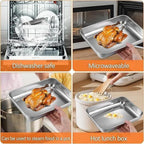 2000ml Stainless Steel Food Storage Container